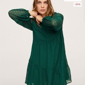 Mango green dress new with tag